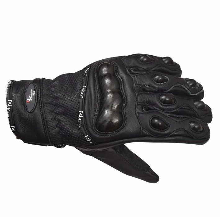 Luvas pele mota motard novas