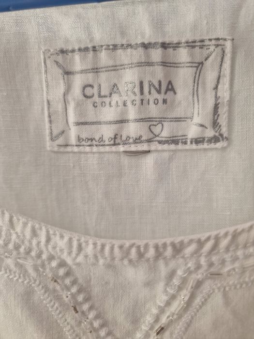 Bluzka Clarina roz XL lniana
