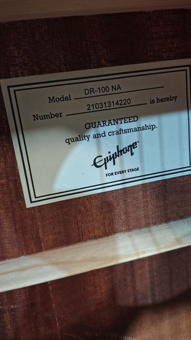 Акустична гітара Epiphone dr-100