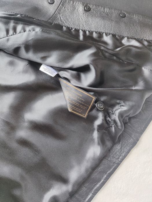 Skórzana kurtka żakiet retro vintage Y2K