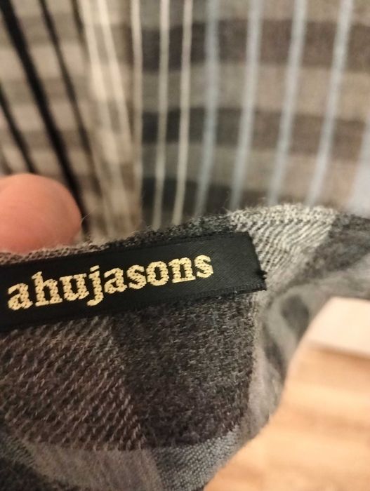 Шарф палантин кашне Ahujasons 73смх201см85% шерсть 15% вискоза унисекс