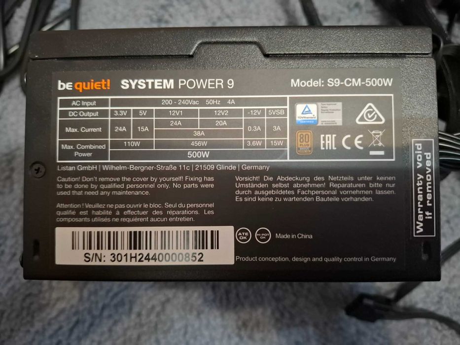 Zasilacz Be Quiet System Power 9