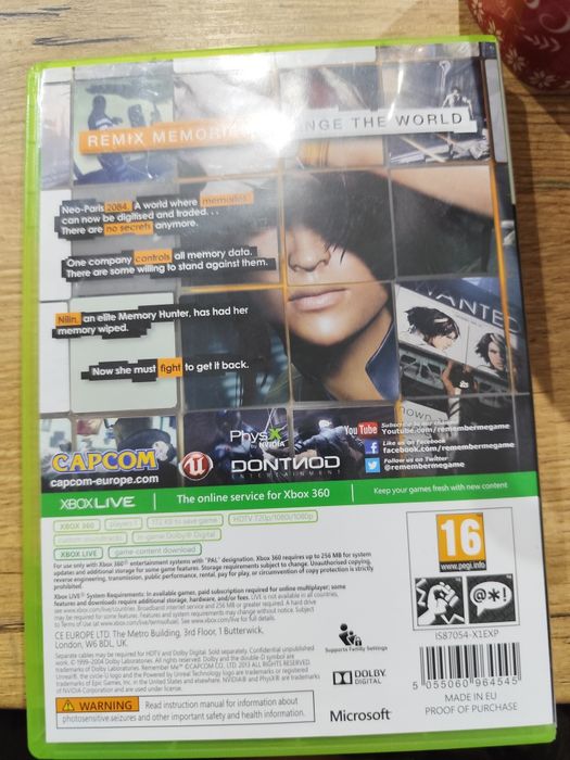 Remember Me xbox360 jak nowa x360 Xbox 360