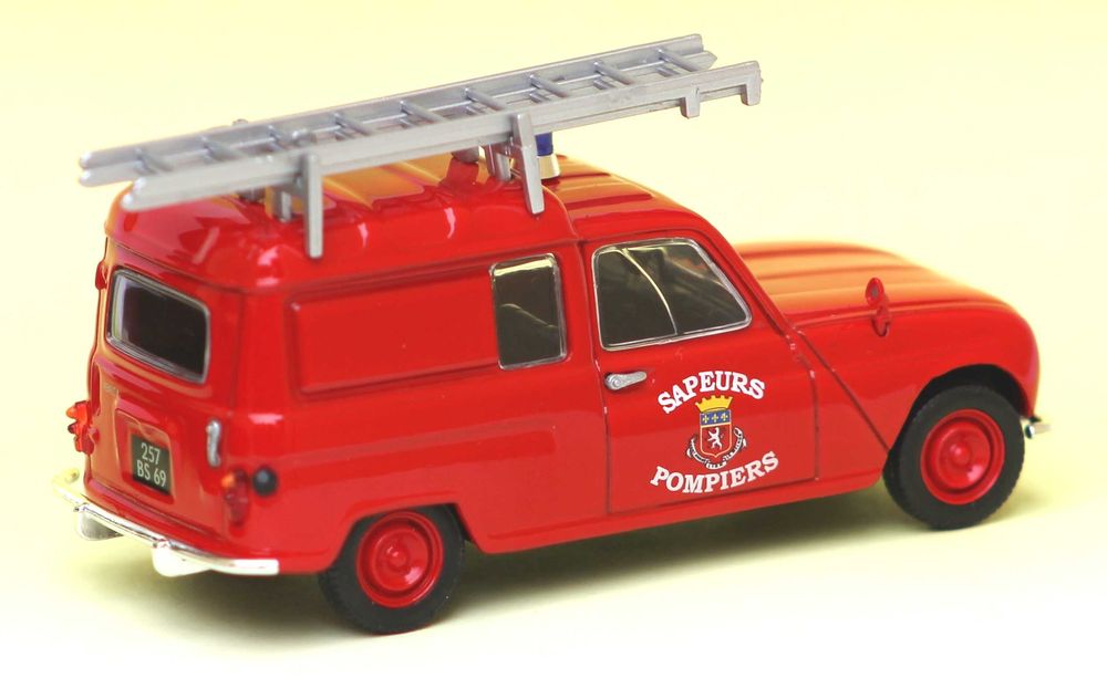 Renault 4 f4 Bombeiros 1965 Norev 1/43 c/ caixa