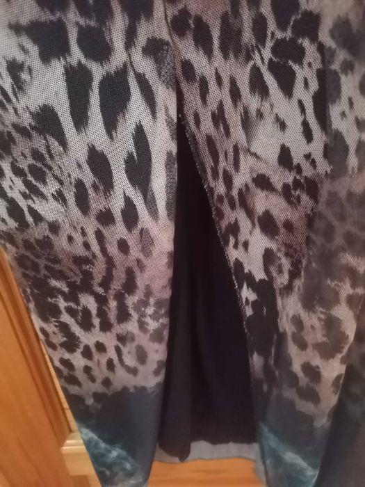 Sukienka siateczkowa maxi