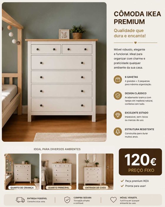 Cômoda Ikea Premium