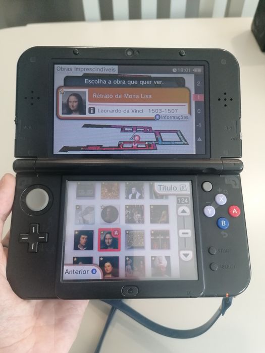 Nintendo New 3DS XL Edição do Museu do Louvre RARISSIMO