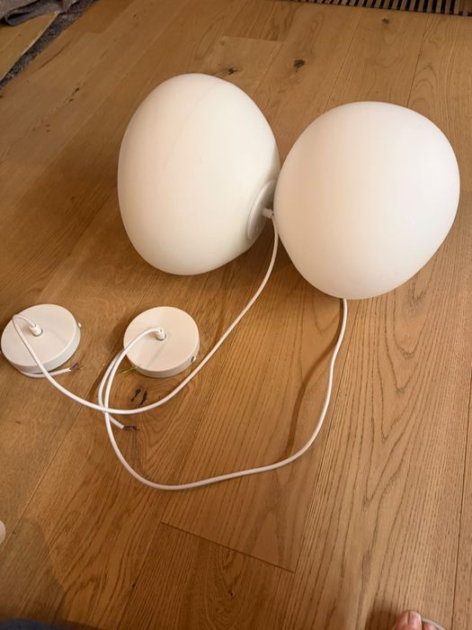 Lampy Wiszące Lucidum Flat Biała 40 cm