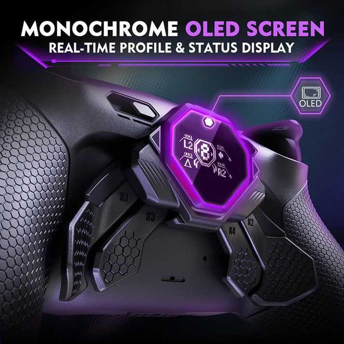 НОВИНКА! Dualsense задні кнопки та клікери eXtremeRate SPARK з OLED-дисплеєм
