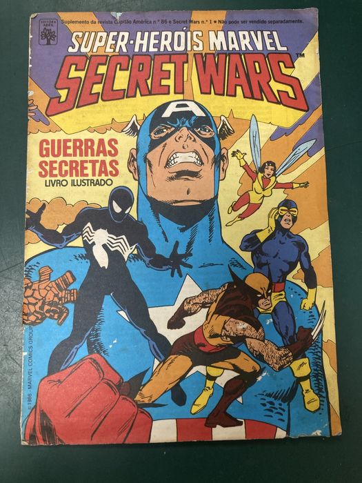 Caderneta completa Secret Wars Marvel