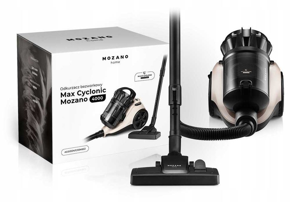 ZESTAW 15w1 Odkurzacz cyklonowy bezworkowy tradycyjny HEPA szczotki 3L