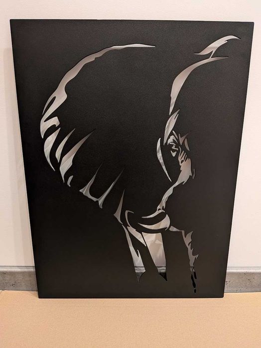 Metalowy obraz – Słoń | 49x66 cm | Efekt 3D