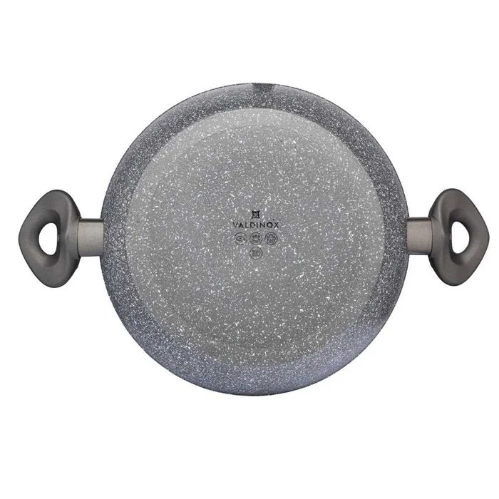 Patelnia na indukcję aluminiowa  z pokrywką Valdinox Rock 28 cm -3,5l