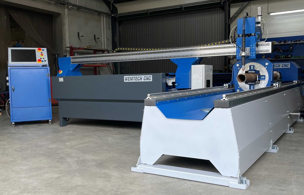 Ploter plazmowy przecinarka wypalarka plazma CNC z wentylacją servo