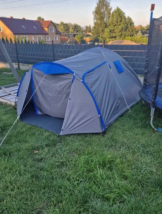Nowy 2w1 Namiot Rodzinny Turystyczny Kempingowy 4 osobowy + GRATIS