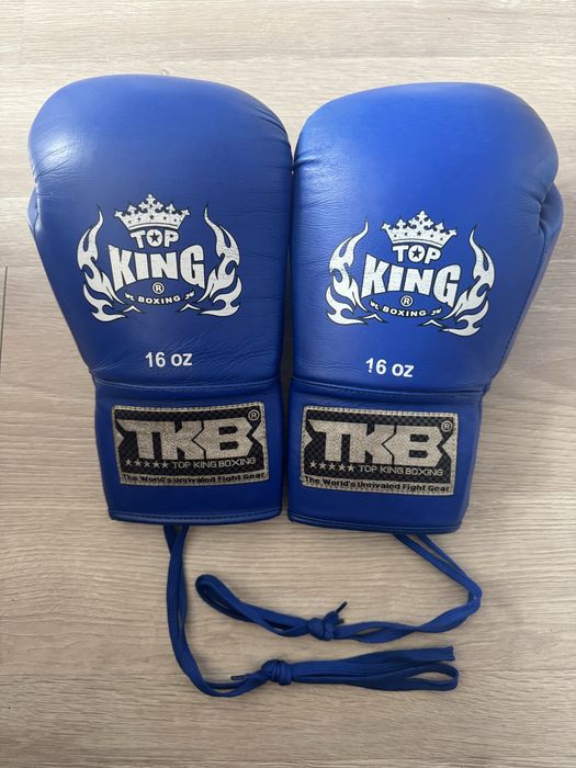 Vendo Luvas Boxe Top King 16oz Azuis