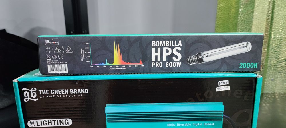 Kit HPS 600W Completo  cultivo Indoor Novo Caixa