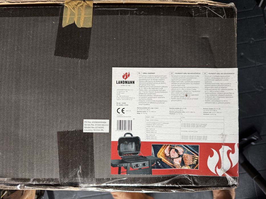 Nowy grill gazowy Landmann 2 palniki NOWY