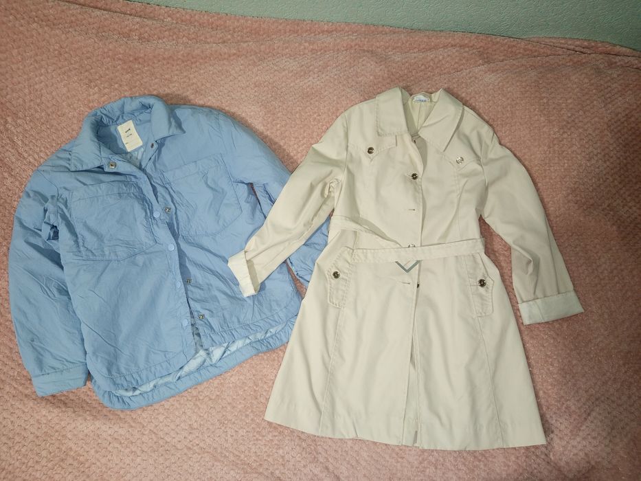 Пакет речей на дівчинку 140-146: куртка,светр,тренч,джинси,шубка