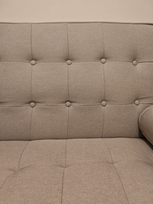 Sofá-cama bege Sklum, como novo