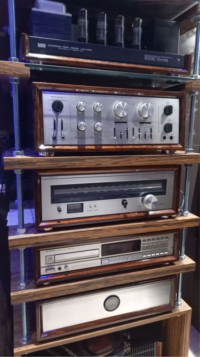 Retrospekcja Szafka Regal Technics Pioneer Akai Teac Sony JVC Luxman