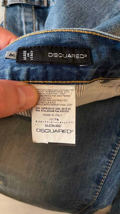 Оригінальні чоловічі джинси Dsquared2 Slim Jean (Нові, Італія, р. 46)