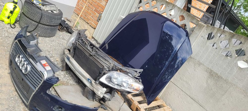 Pas Przedni Belka Wzmocnienie Audi A4 B7 Manual Chłodnice Moduł Kpl Zderzak Spryski Xenon Maska LY5K