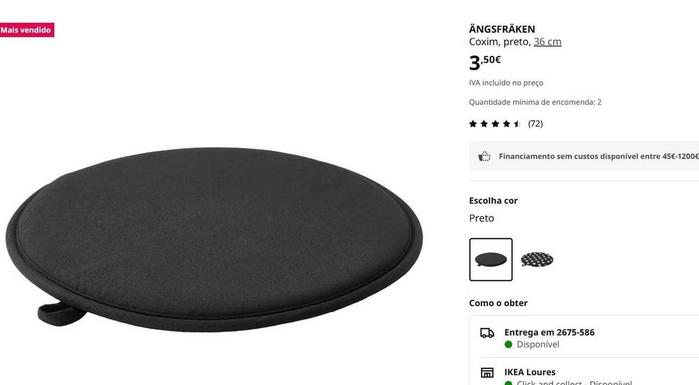Banco Marius IKEA com capa