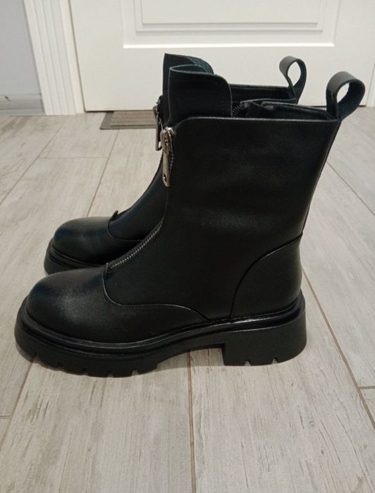 Зимові шкіряні черевики