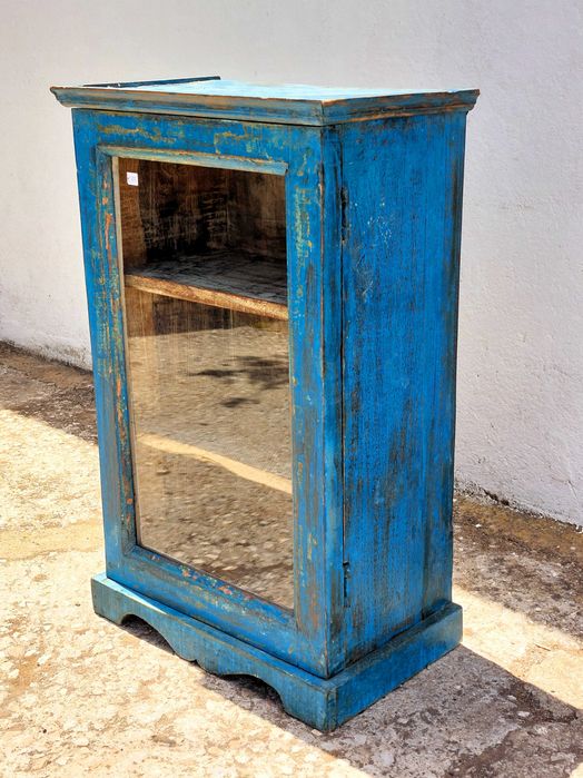Vitrine pequena em Teca para parede ou mesa