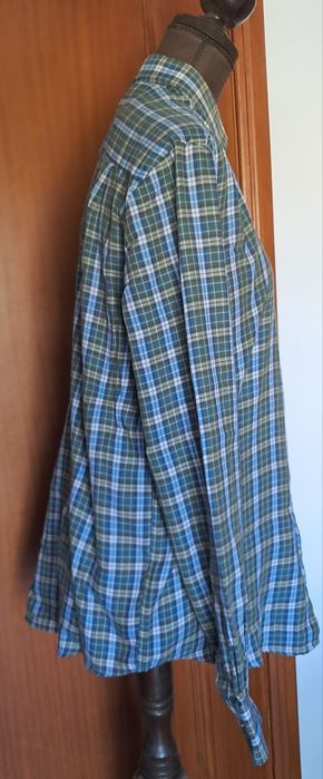 Camisa de Homem a Xadrez Hosiery (T-2) – Verde e Azul