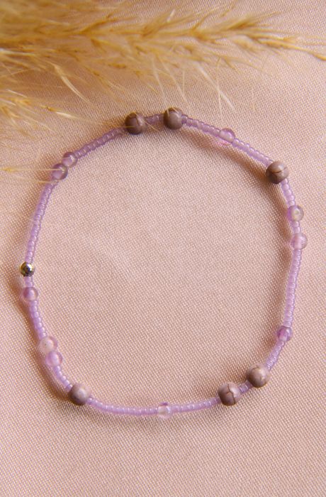 Bransoletka z howlitem | rękodzieło, handmade