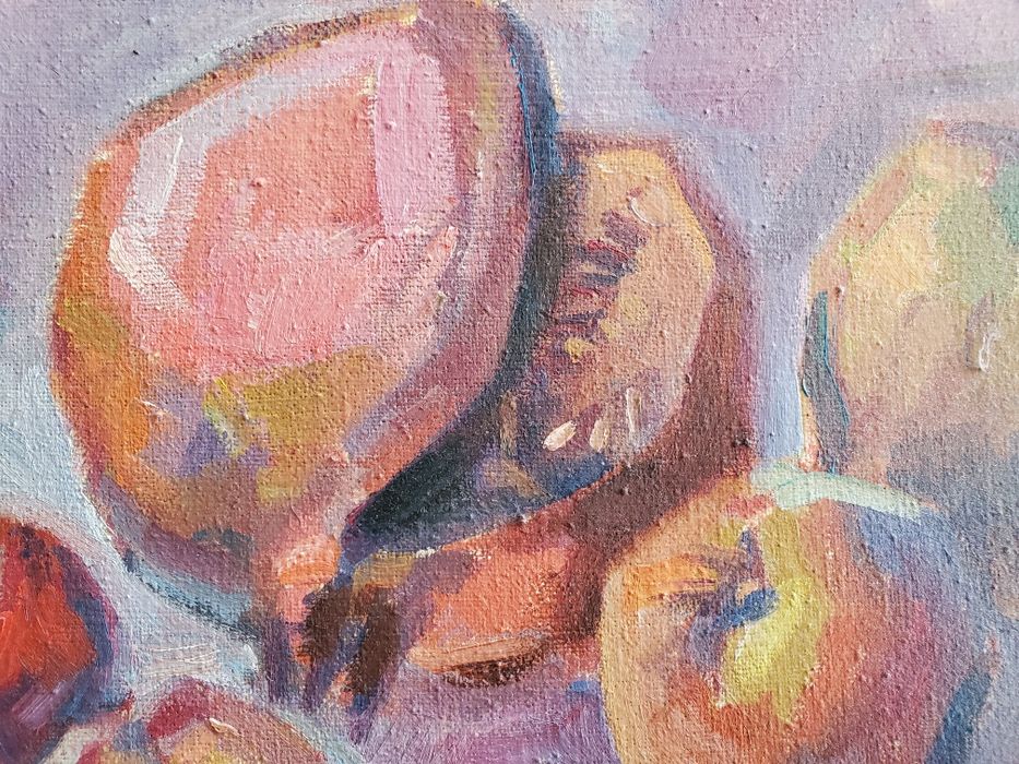 Фрукты, холст, масло