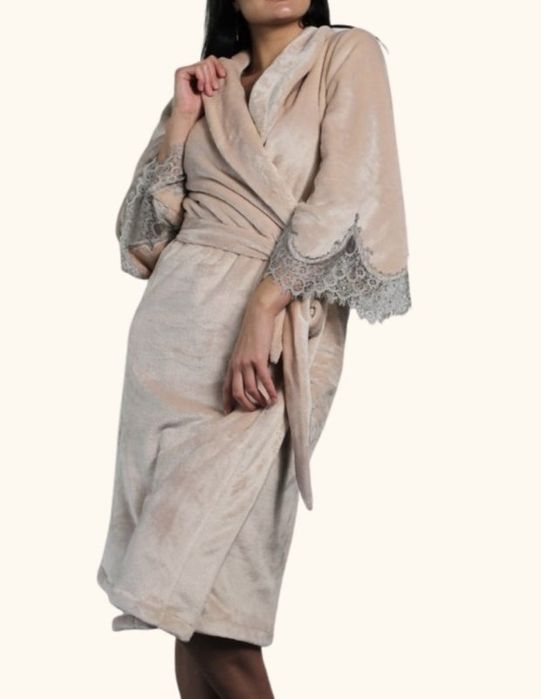 Теплий домашній халат 2xl