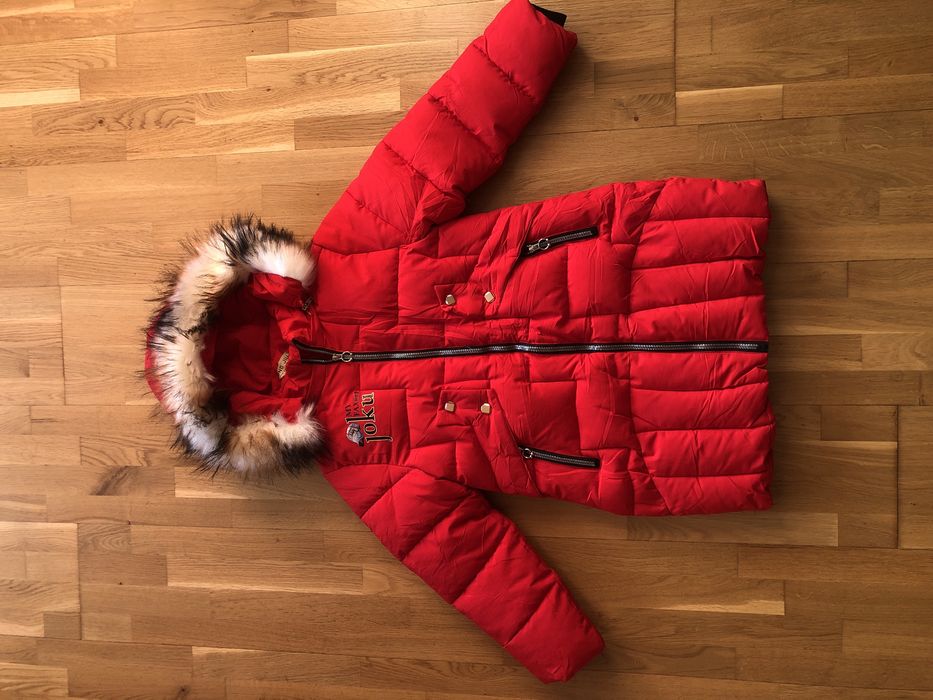 Зимова куртка для дівчинки 6-7 років зимняя куртка пуховик пальто плащ