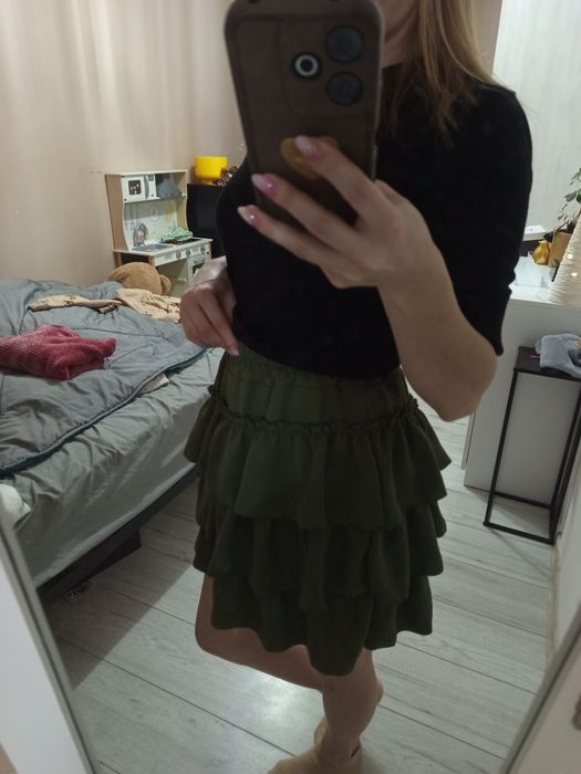 Spódniczka oliwkowa