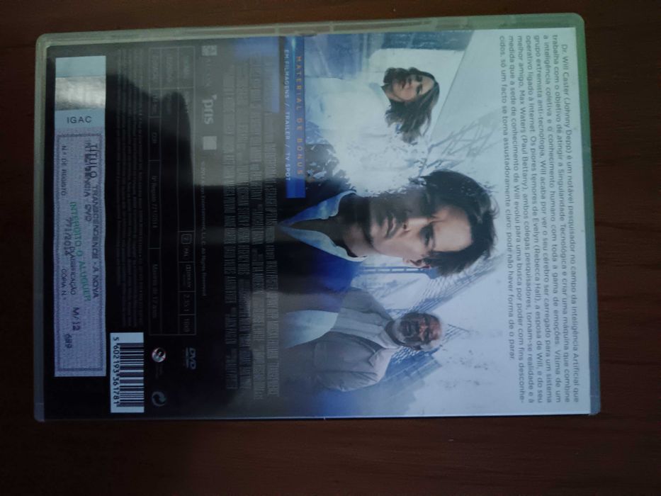 filme dvd original - transcendence
