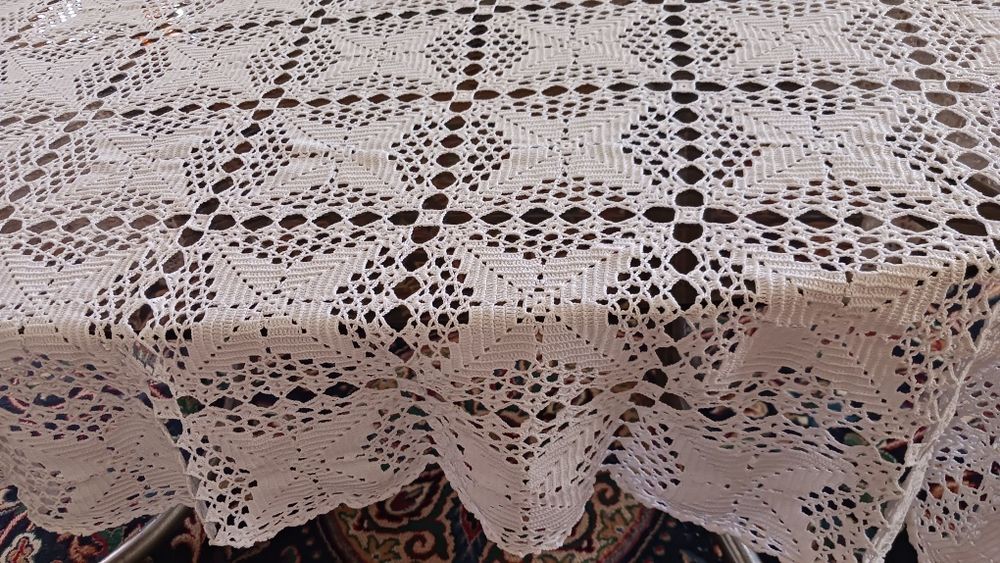 Toalha de renda branca