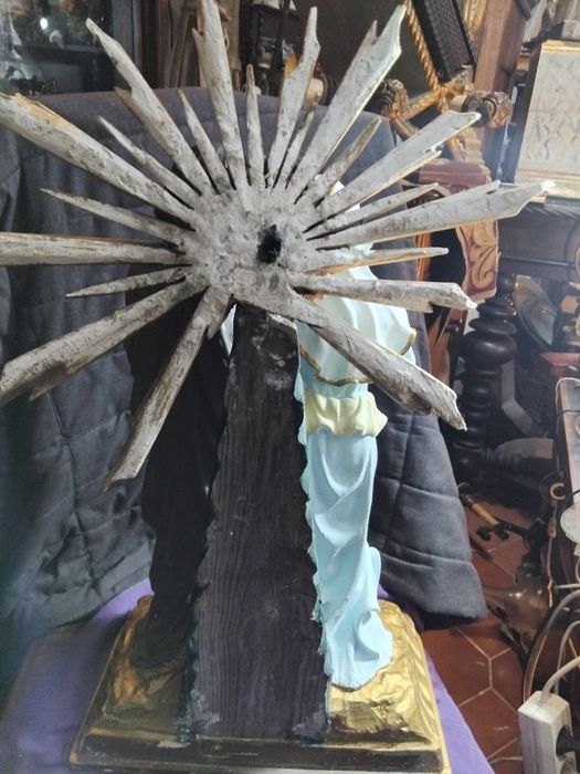 Imagem de Sagrada familia policromada