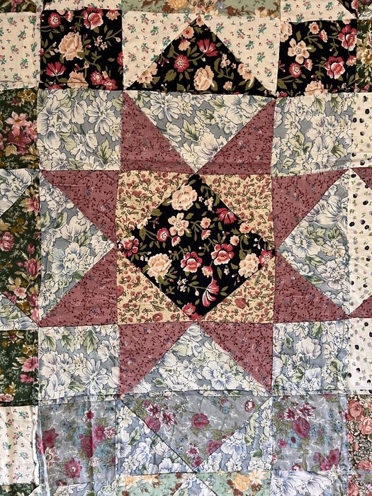 Colcha em patchwork cama casal