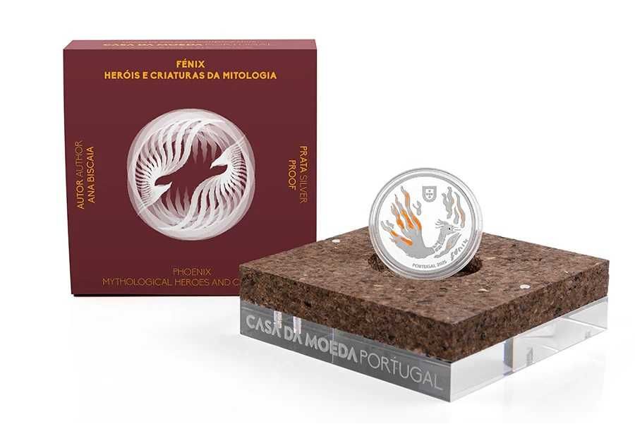 Moeda Prata Proof (Fénix — Heróis e Criaturas da Mitologia)
