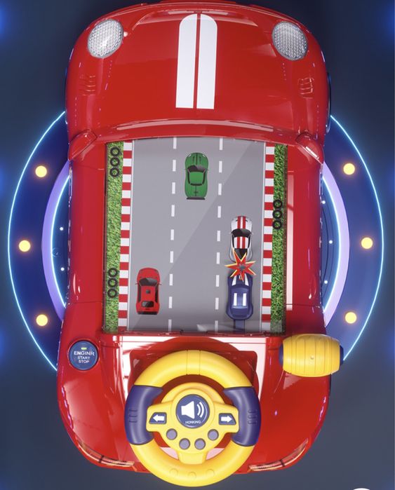 Музичний Дитячий руль автотрек автотренажер