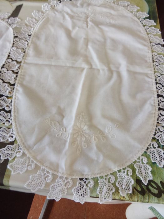 2 panos de quarto bordados