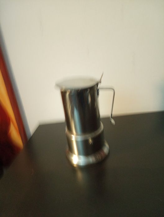 Cafeteira italiana vintage ALPU Puppieni "big goe" Moka aço inoxidavel