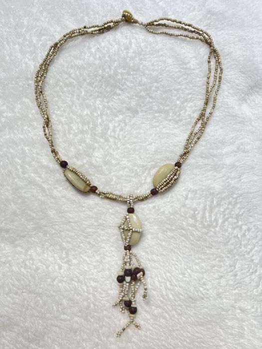 Naszyjnik boho etno egzotyczny onyks pakistański ręcznie robiony 19