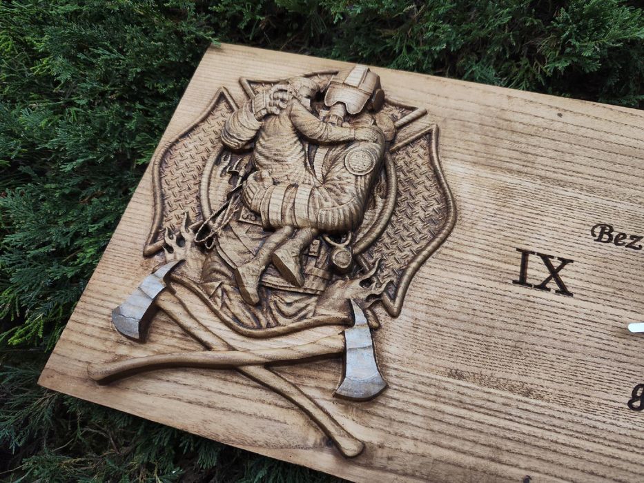 Zegar ścienny strażacki Strażak jubileusz straży pożarnej prezent