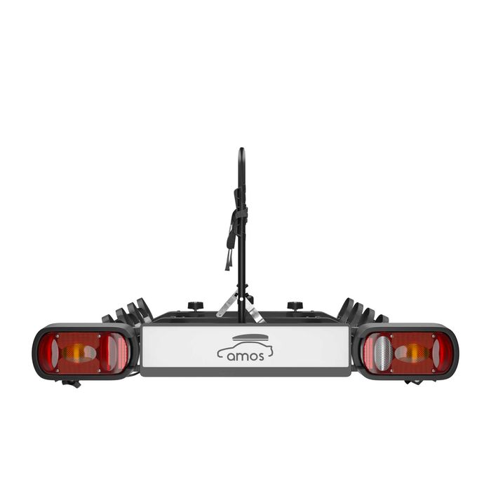 Bagażnik rowerowy platforma na hak Amos Tytan 4 Black uchylany na 4 rowery 75KG 13PIN