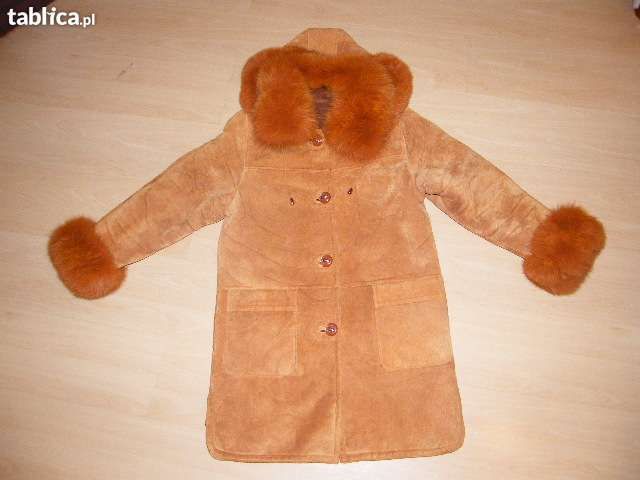 Kożuch damski na guziki