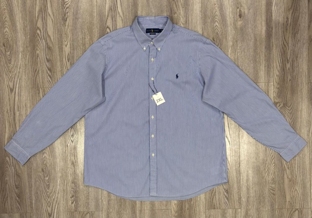 Ralph Lauren 3XL Хлопковая Мужская рубашка XXXL polo Classic Ральф 3X