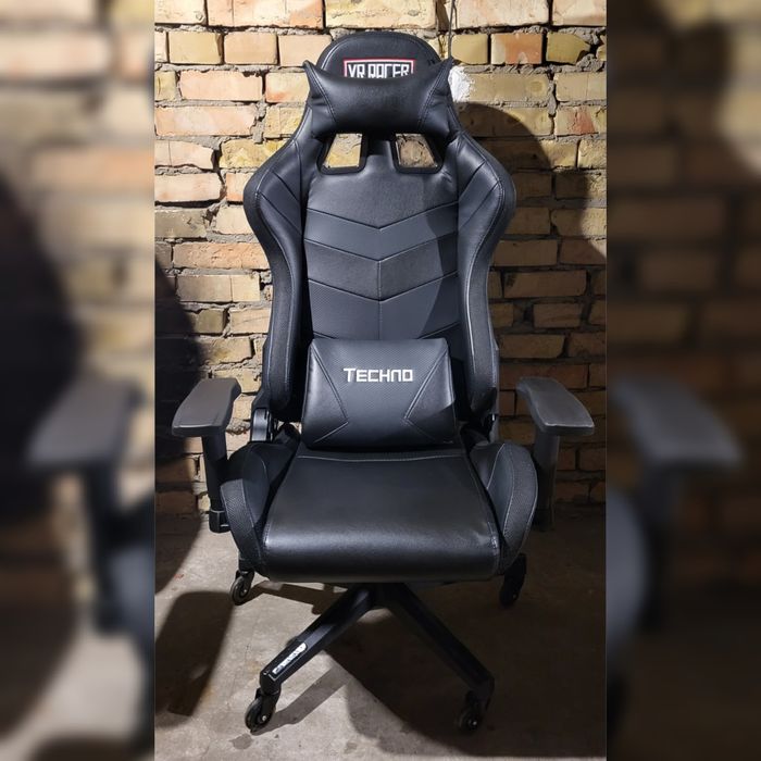 Ігрове геймерське крісло VR Racer серія Techno з підсвіткою